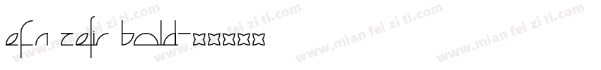 EFN Zefir Bold字体转换